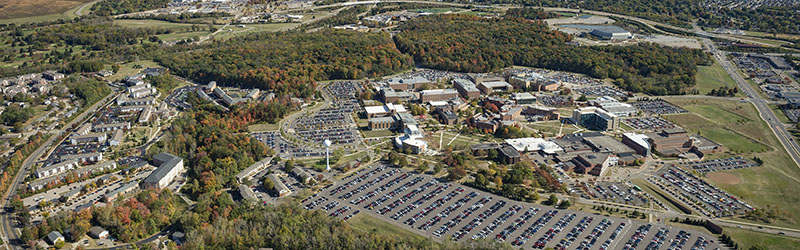 aerial photo of the dayton campus